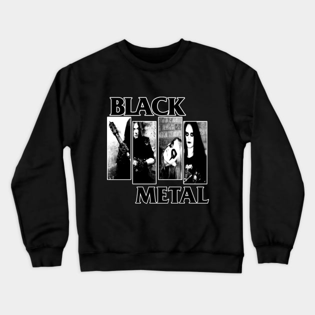 Black Metal Crewneck Sweatshirt by The Dark Vestiary